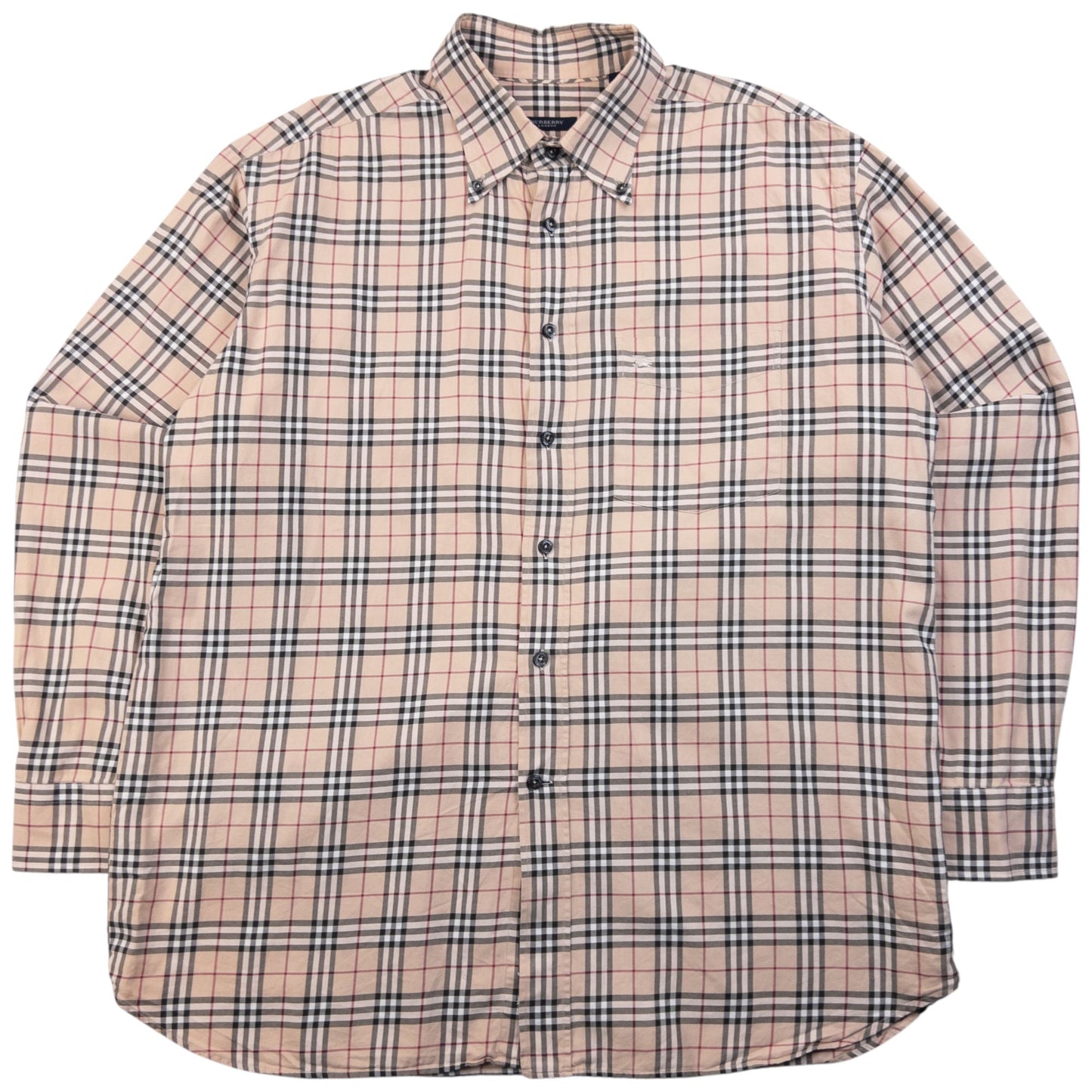 Vintage 2000s Burberry Nova Check Long Sleeve Button Up Shirt Size XL | XL, Multicoloured