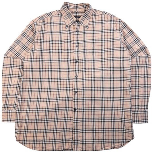 Vintage 2000s Burberry Nova Check Long Sleeve Button Up Shirt Size XL | XL, Multicoloured