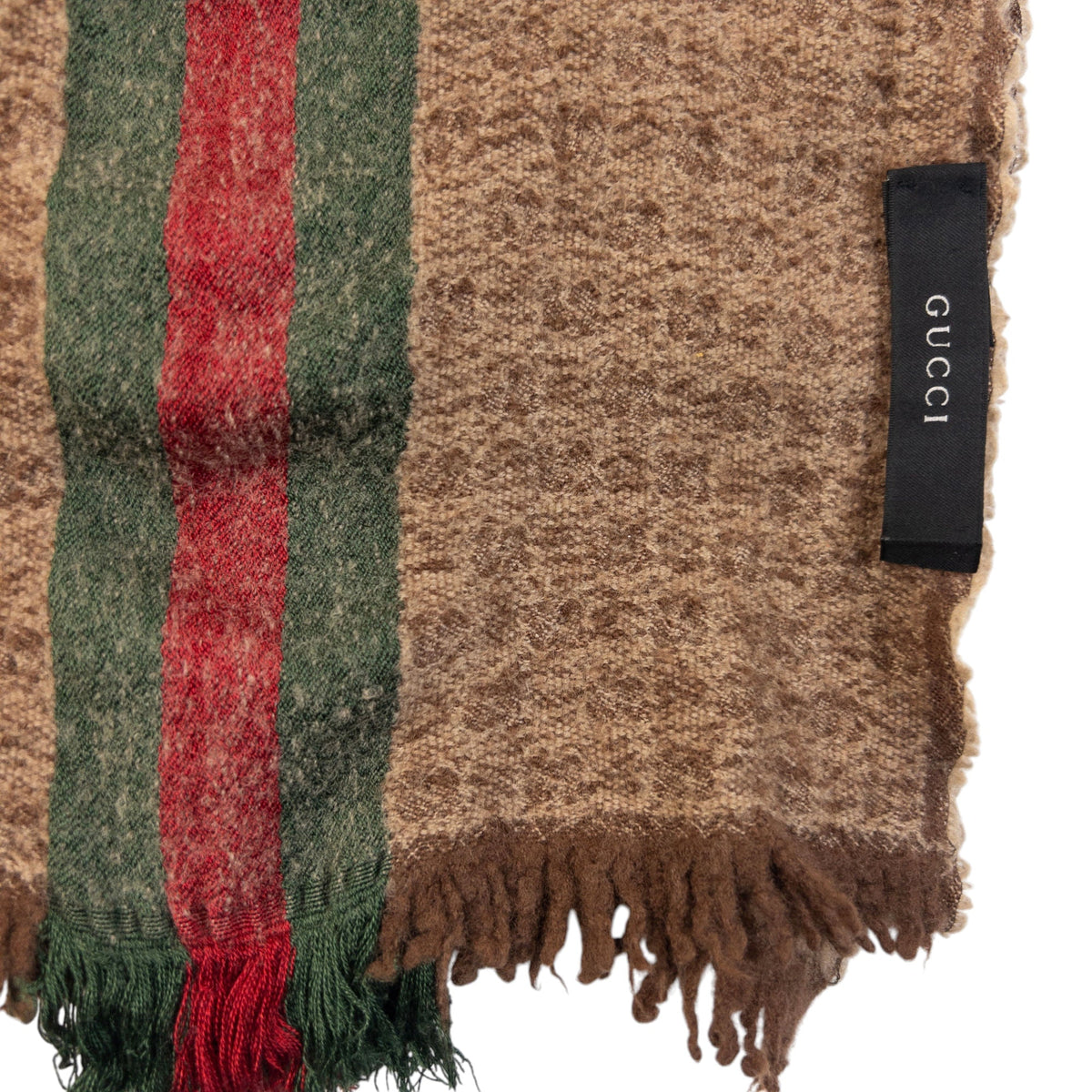 Vintage 2000s Gucci Monogram Wool Scarf | O/S, Multicoloured