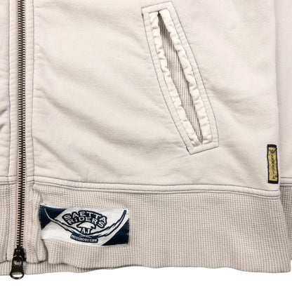 Vintage Armani Jeans Embroidered Zip Up Sweatshirt Size M