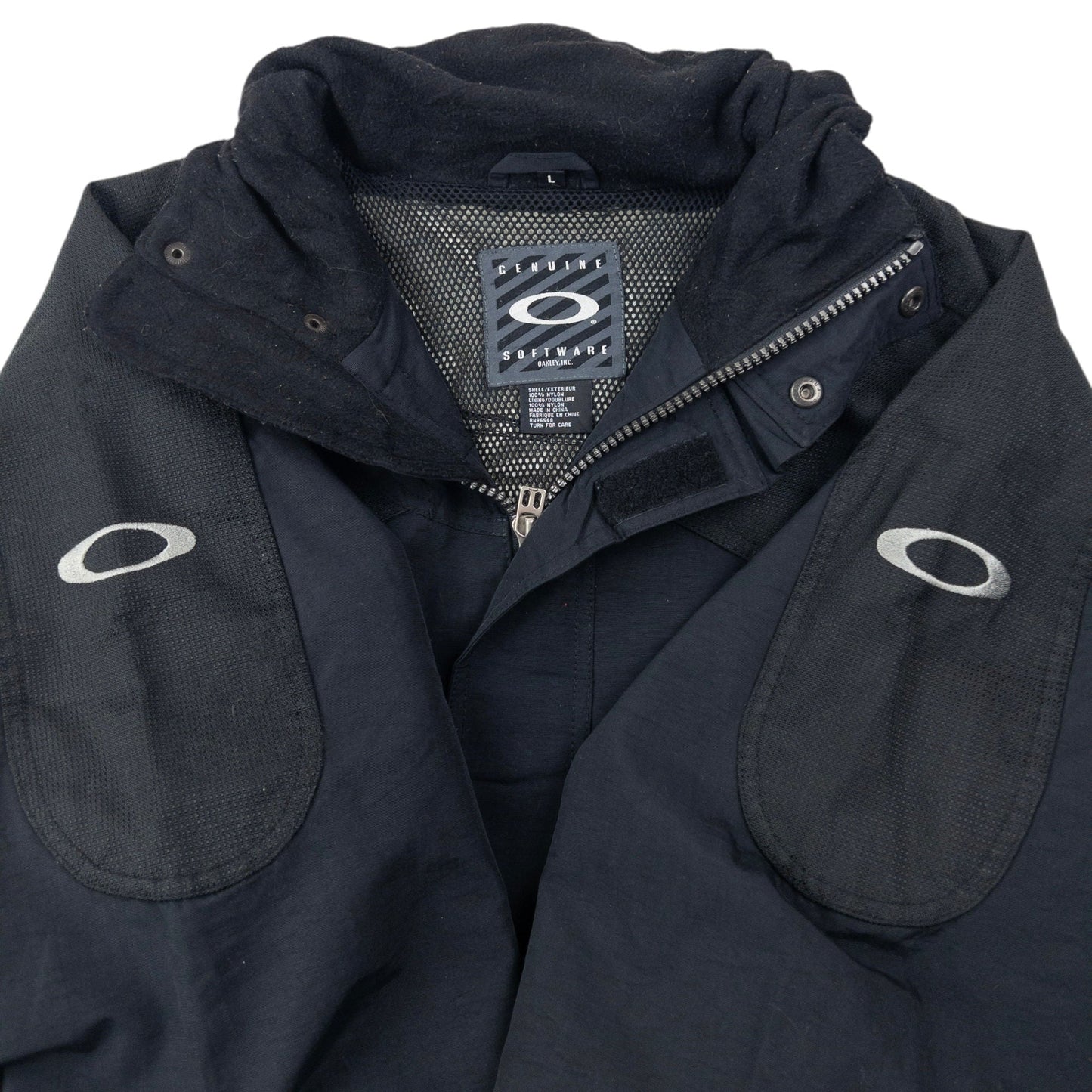 Vintage 90s Oakley Zip Up Jacket Size L | Large, Black