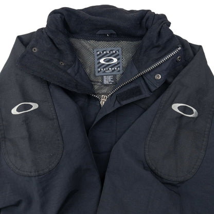 Vintage 90s Oakley Zip Up Jacket Size L | Large, Black
