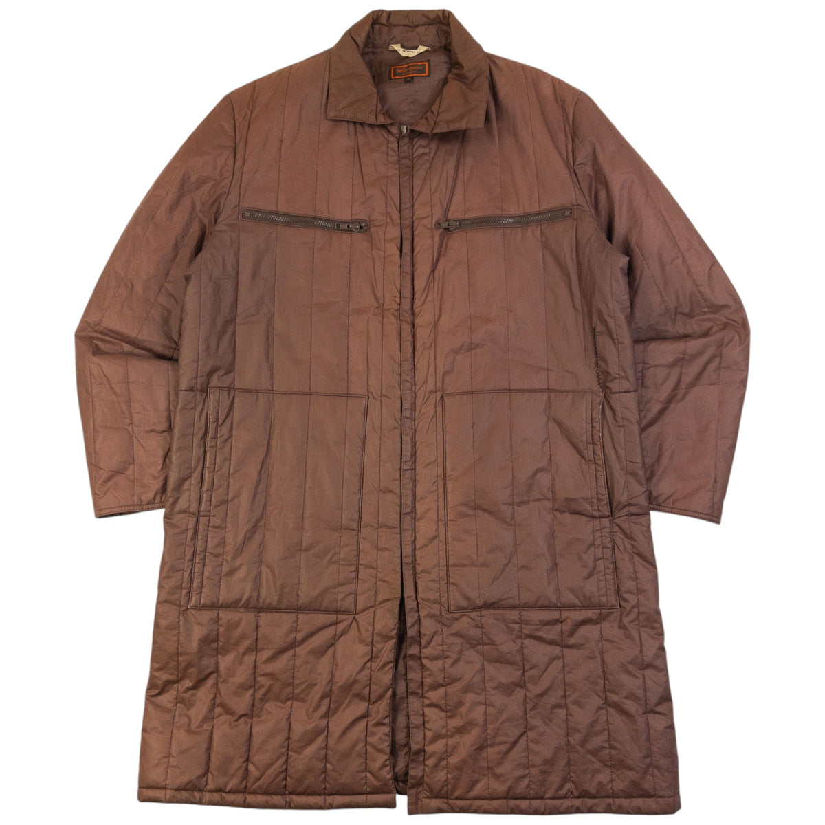 Vintage 80s YSL Yves Saint Laurent Quilted Jacket Size XL | XL, Brown