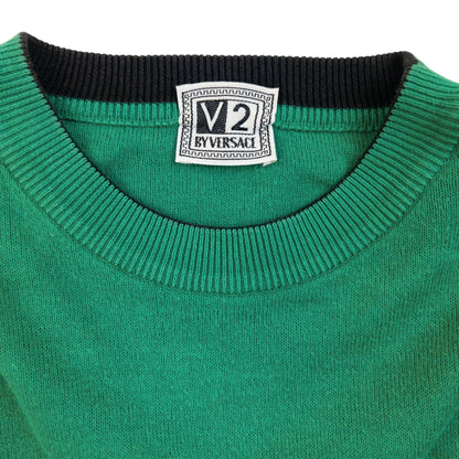 Vintage 90s Versace V2 Pattern Jumper Size S | Small, Multicoloured