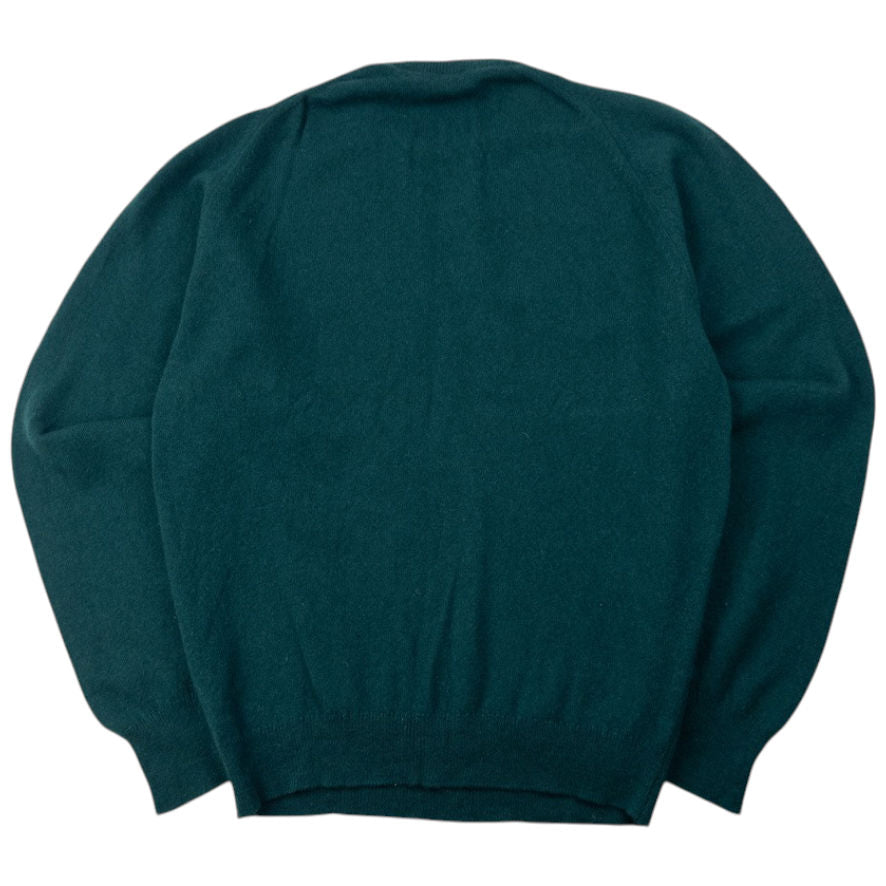 Vintage 90s Burberry Wool Jumper Size L | Large, Green