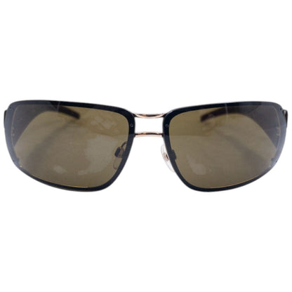 Vintage 2000s Chanel Sunglasses | O/S, Black, Brown, Gold