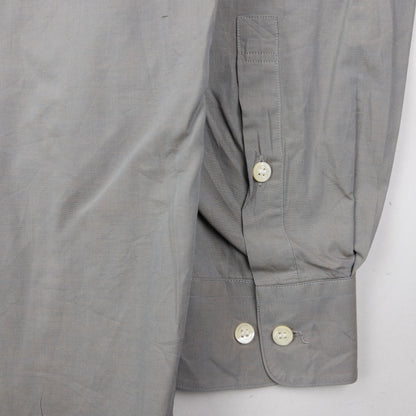 Vintage 90s Issey Miyake Long Sleeve Button Up Shirt Size L | Large, Grey