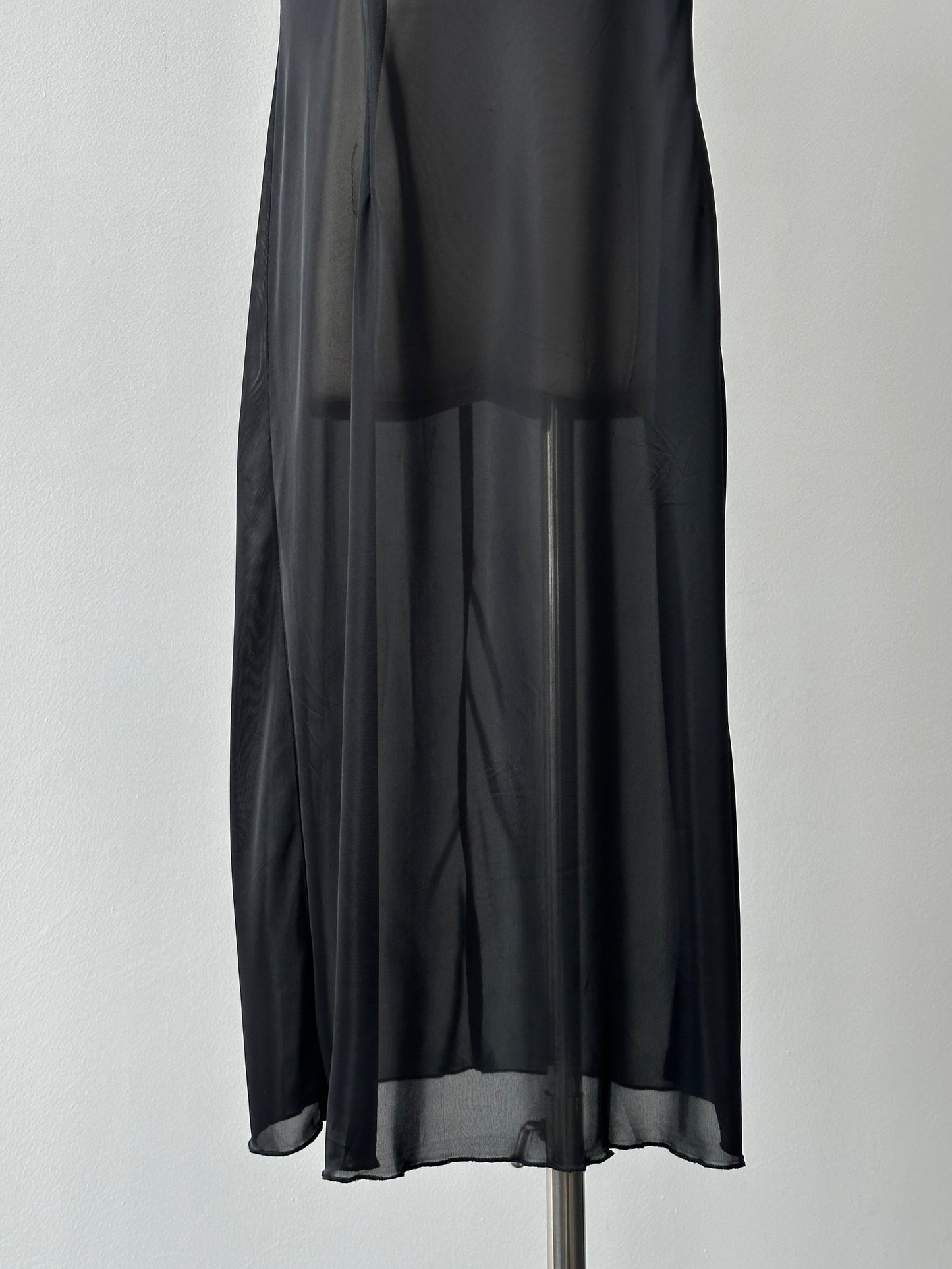 Vintage 2000s Sheer Midi Slip Dress - S-M
