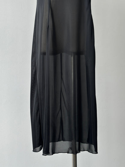 Vintage 2000s Sheer Midi Slip Dress - S-M