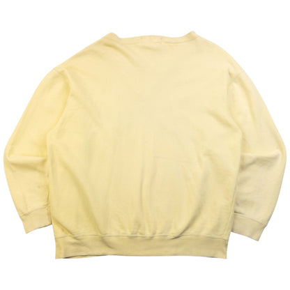 Vintage 90s Burberry Embroidered Flag Sweatshirt Size M | Medium, Yellow