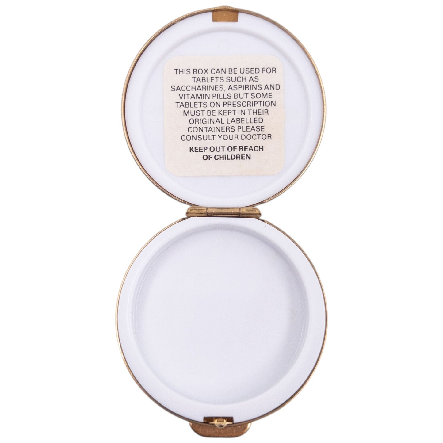 Vintage 90s Burberry Nova Check Compact Pill Box | O/S, Gold