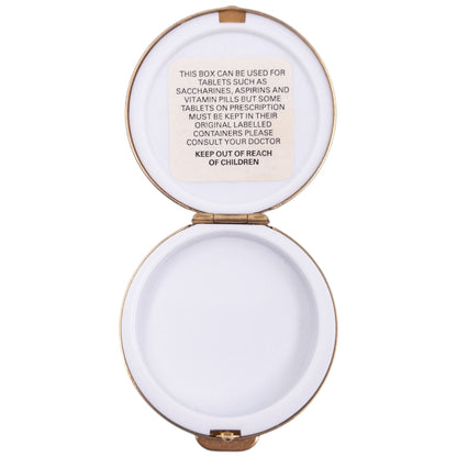 Vintage 90s Burberry Nova Check Compact Pill Box | O/S, Gold