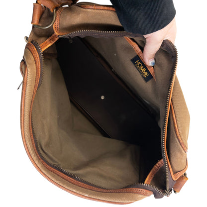 Vintage 2000s Comme Des Garçons HOMME Crossbody Bag | O/S, Brown