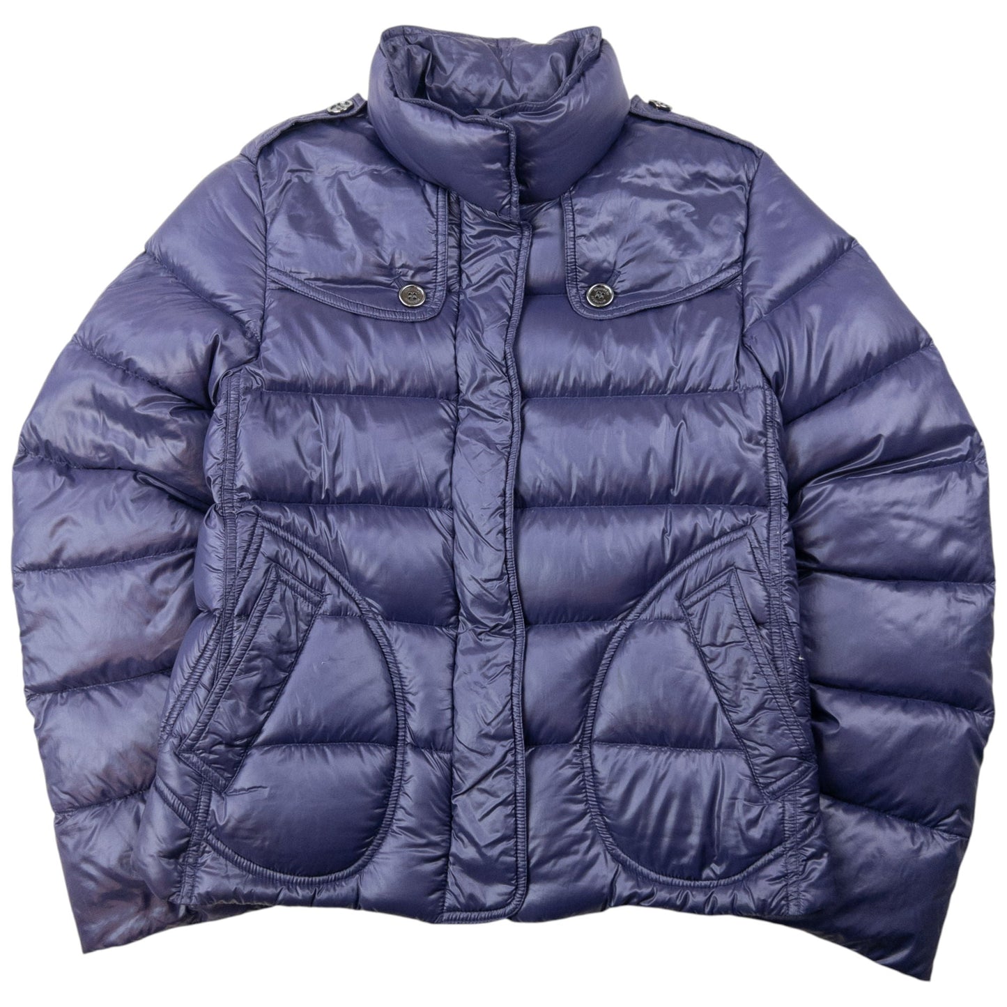 Vintage Burberry Zip Up Puffer Jacket Womens Size XS | XS, Purple