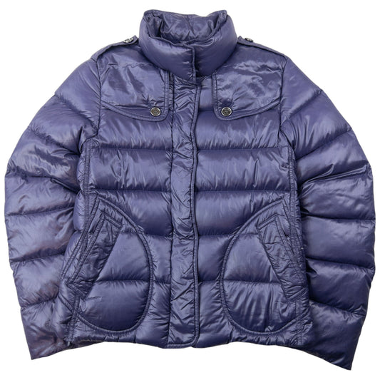 Vintage Burberry Zip Up Puffer Jacket Womens Size XS | XS, Purple