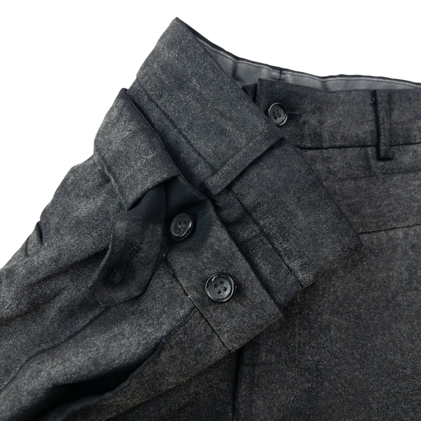 Vintage 2000s Comme Des Garçons HOMME Plus Double Waist Trousers Size W31 | W31, Grey