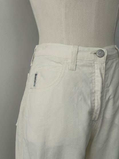 Armani Jeans 1990s Linen Slim Straight Leg Trousers - W26