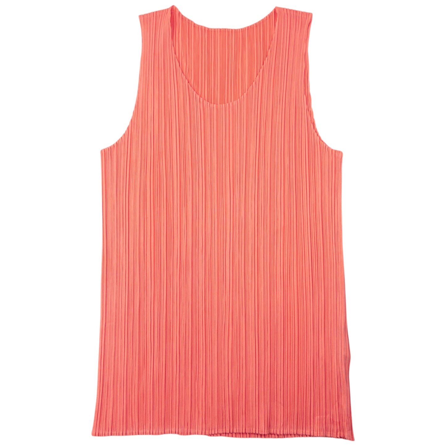 Vintage 90s Issey Miyake Pleated Vest Top Womens Size L | Large, Pink