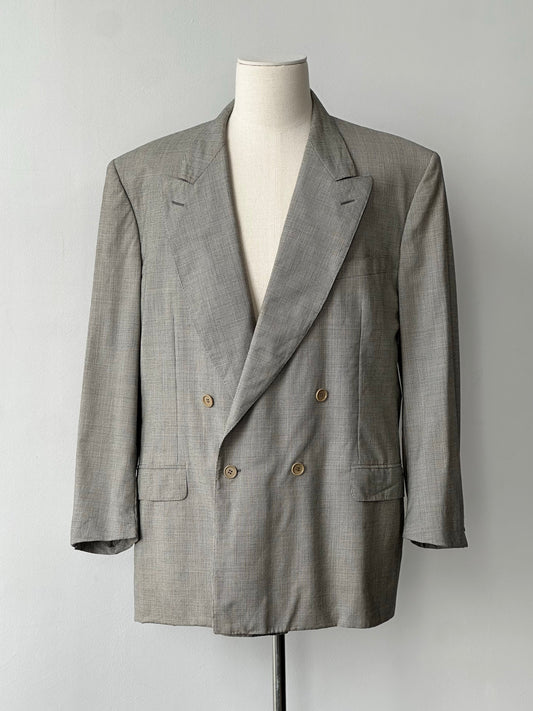 Canali 1980s Pure Wool Double Breasted Blazer - 48L