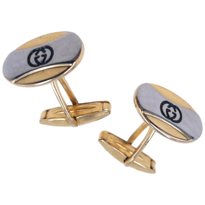 Vintage 90s Gucci Embossed Cuff Links | O/S, Multicoloured