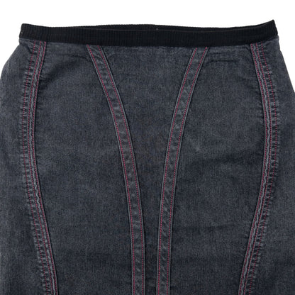 Vintage 2000s Armani Jeans Denim Skirt Womens Size W32 | W32, Grey
