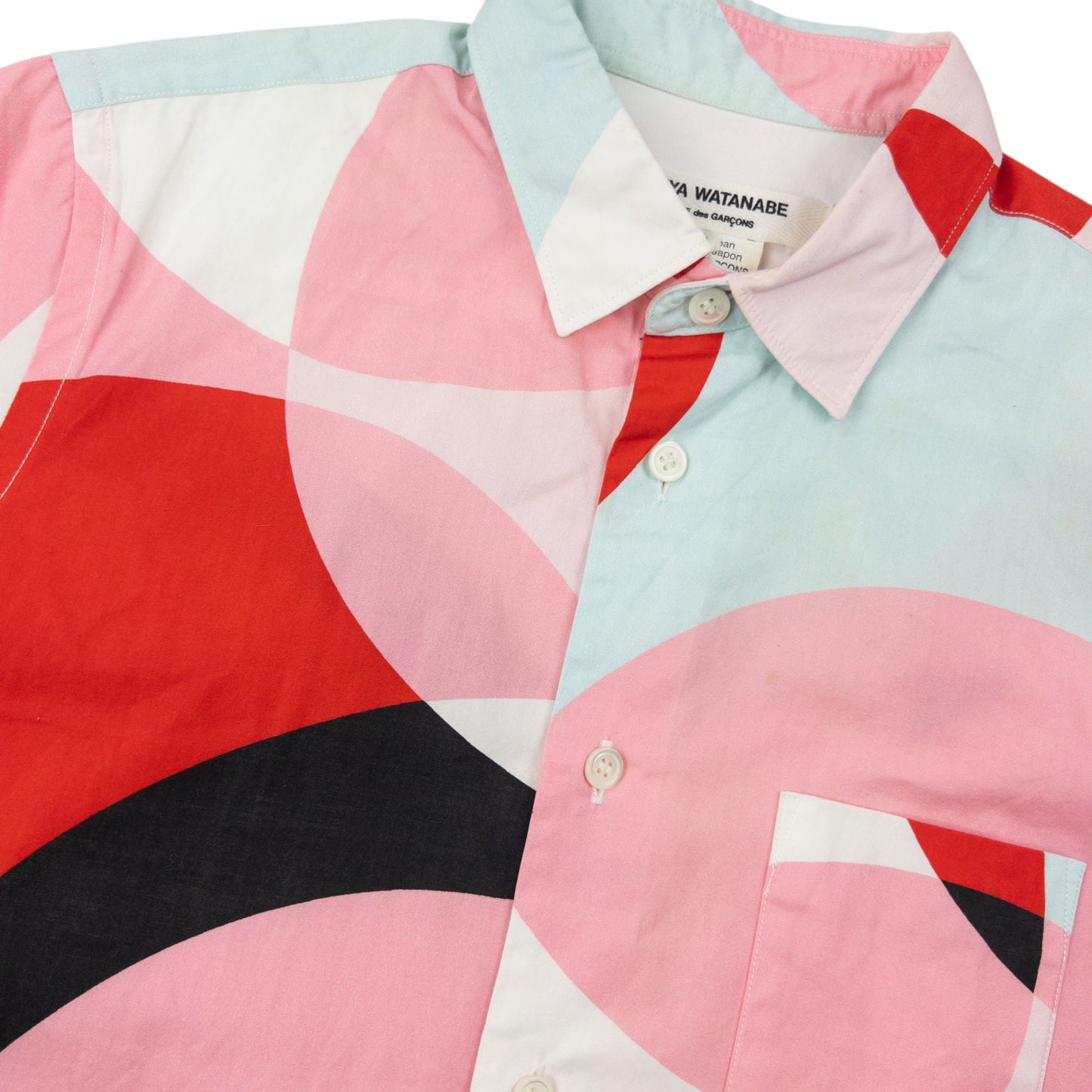 Vintage Junya Watanabe X Comme Des Garçons Button Up Shirt Size XS | XS, Red