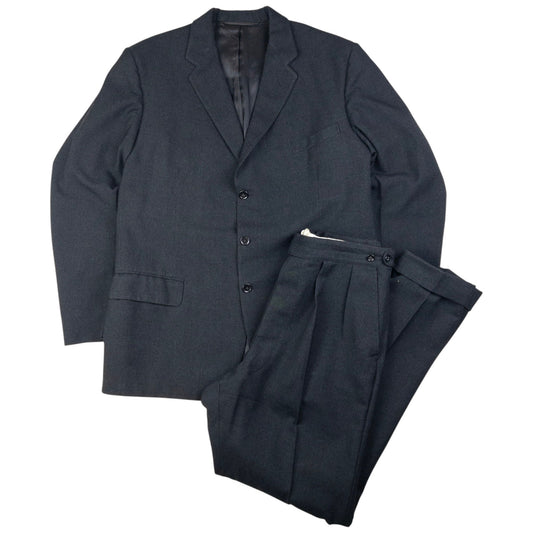 Vintage Burberry Jacket & Trousers Suit Set Size L