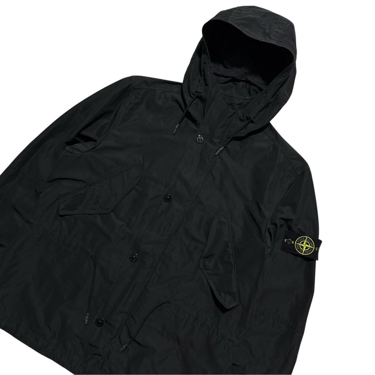 Stone Island Micros Reps Parka Jacket | Medium, Black