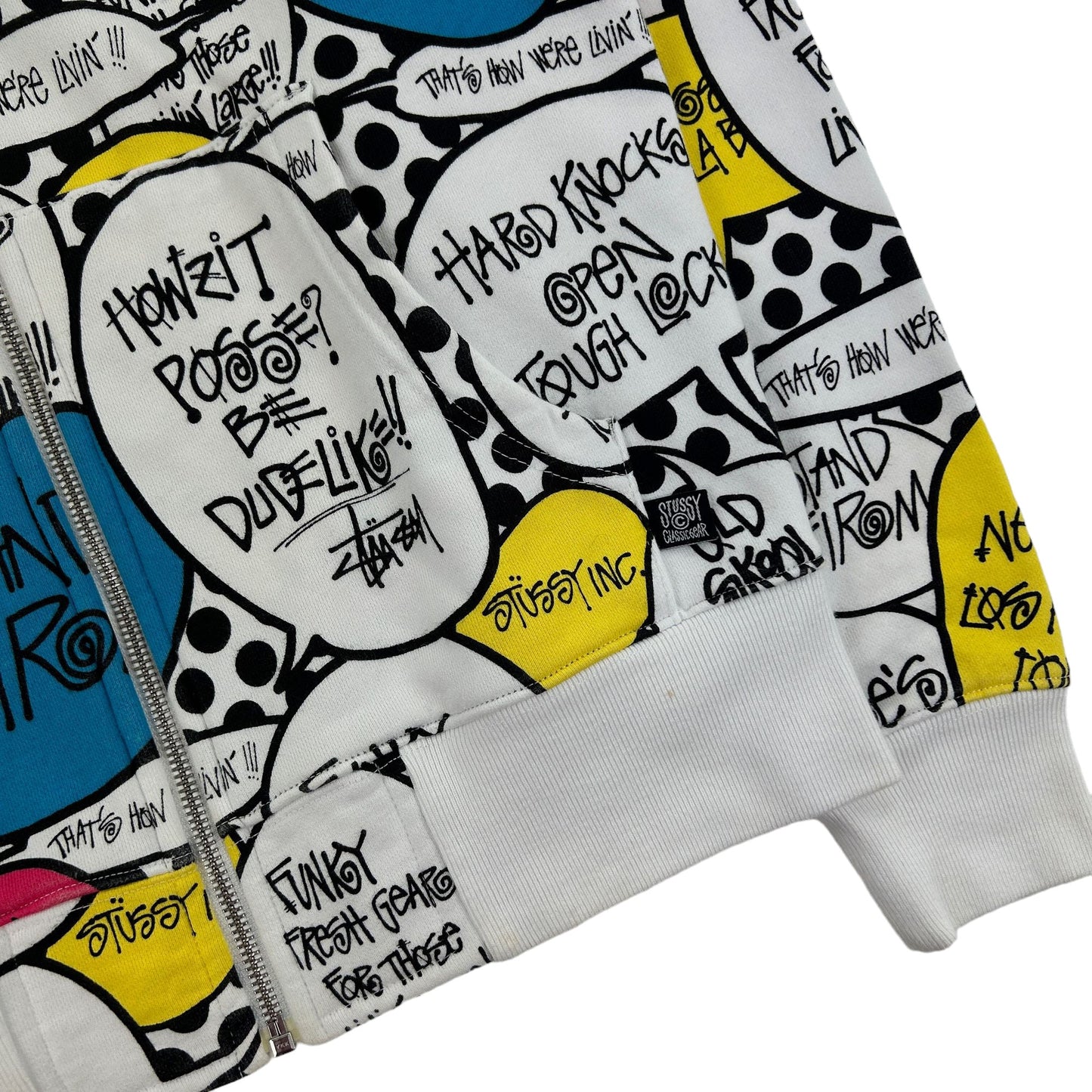 Vintage Stussy Speech Bubble Hoodie Size S