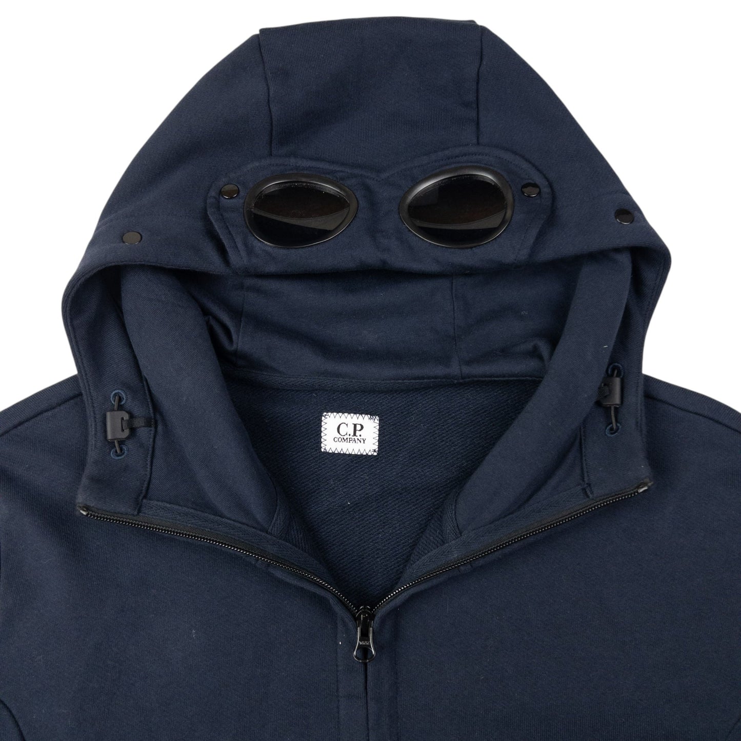 Vintage CP Company Goggle Hood Zip Up Hoodie Size M | Medium, Navy