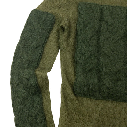 Vintage 2000s Marithe + Francois Girbaud Mock Neck Wool Jumper Womens Size M | Medium, Green