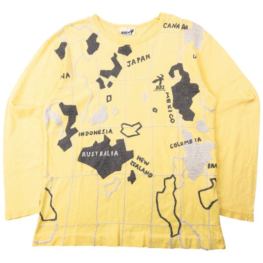 Vintage 90s Hai Sporting Gear By Issey Miyake Embroidered Long Sleeve T Shirt Size M | Medium, Multicoloured