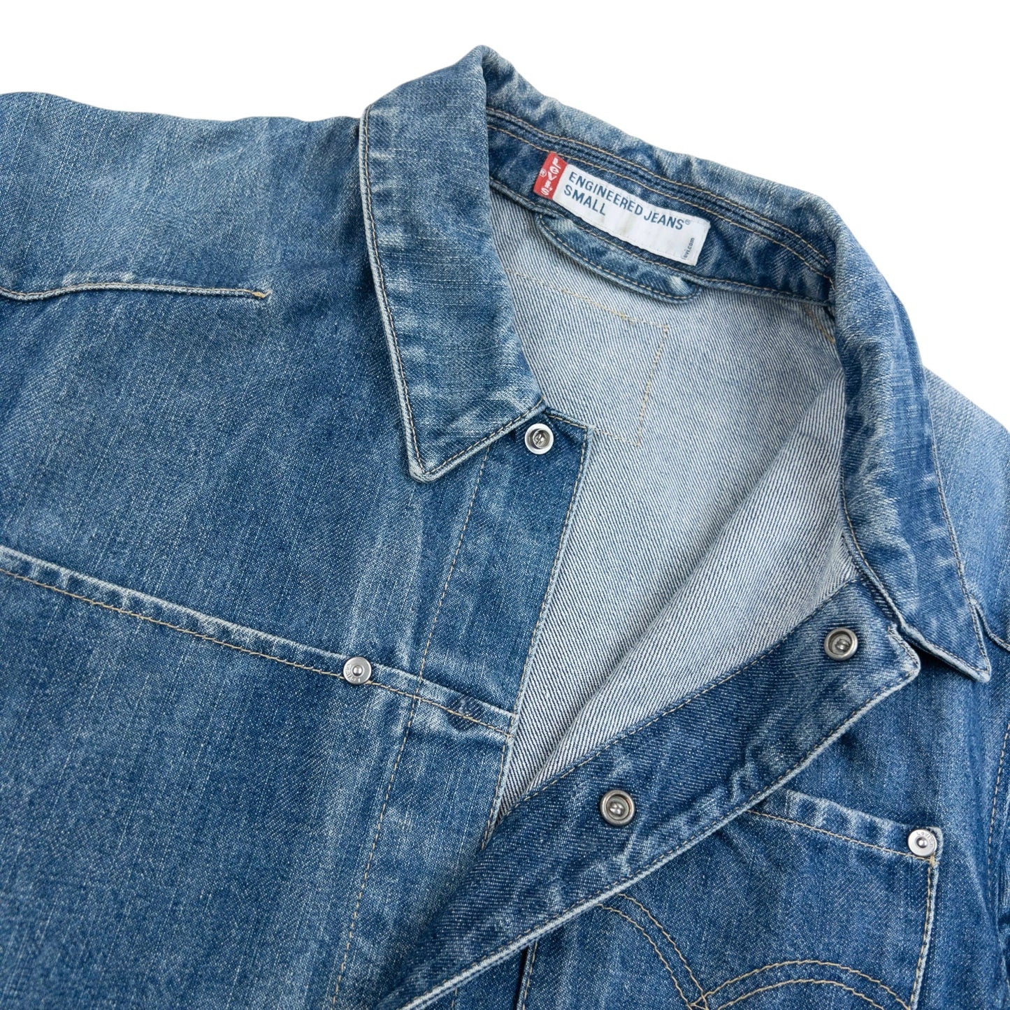 Vintage 2000s Levi's Engineered Garments Denim Jacket Womens Size S | Small, Blue