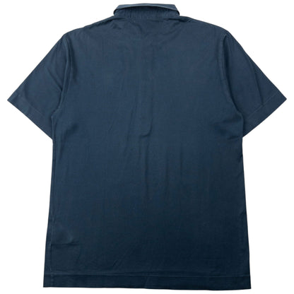 Vintage 2000s Comme Des Garçons HOMME DEUX Polo Shirt Size M | Medium, Navy