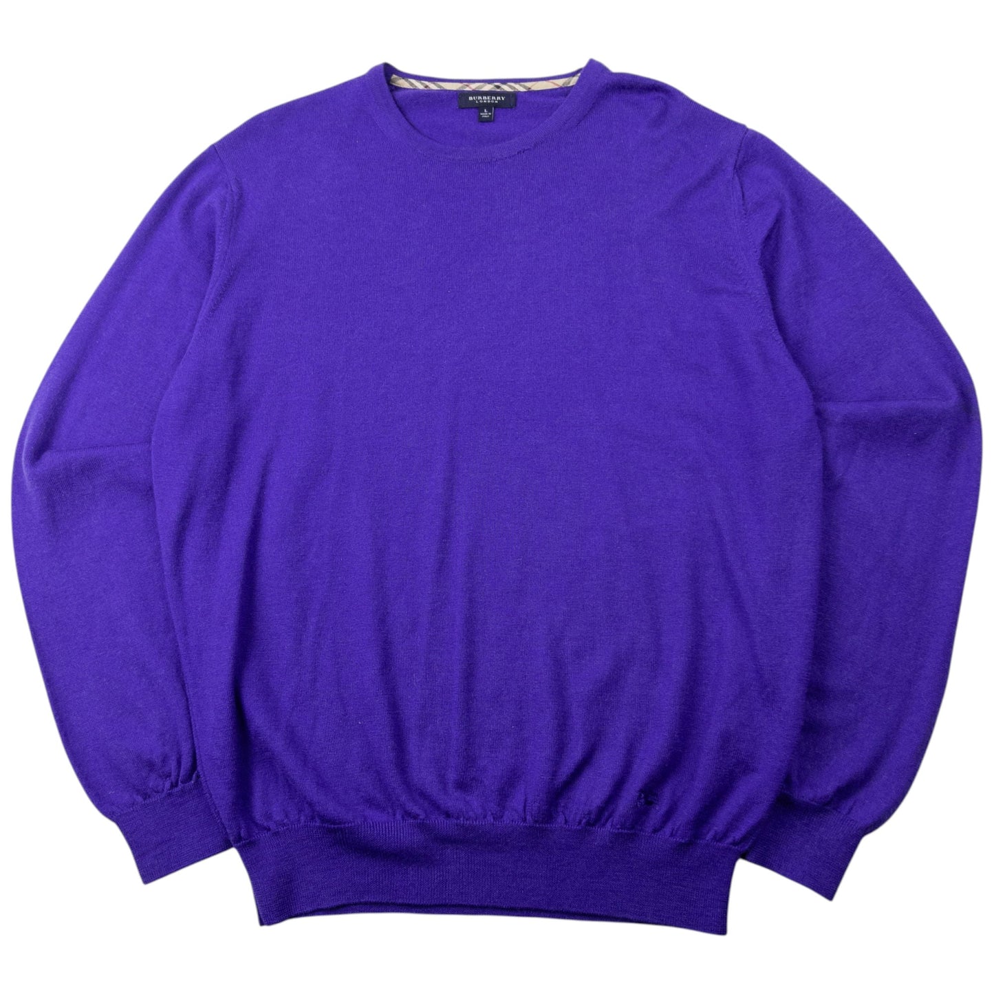 Vintage 2000s Burberry Jumper Size M | Medium, Purple
