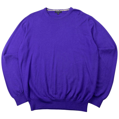 Vintage 2000s Burberry Jumper Size M | Medium, Purple