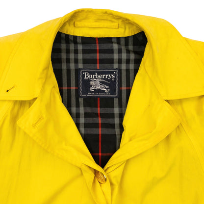 Vintage 90s Burberry Nova Check Lined Belt Waist Trench Jacket Womens Size XL | XL, Navy