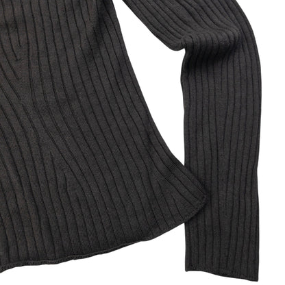 Vintage 2000s YSL Yves Saint Laurent By Tom Ford Cropped Jumper Womens Size L | Large, Brown