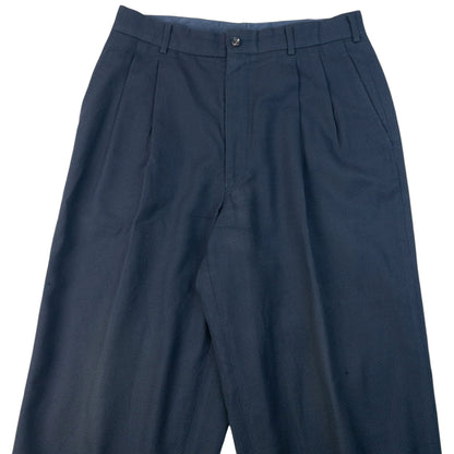 Vintage 1991 Comme Des Garçons HOMME Pleated Trousers Size W31 | W31, Navy