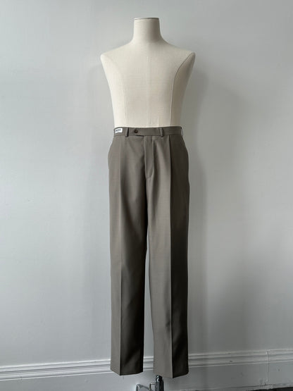Balmain 2000s Wool Straight Leg Trousers - W32
