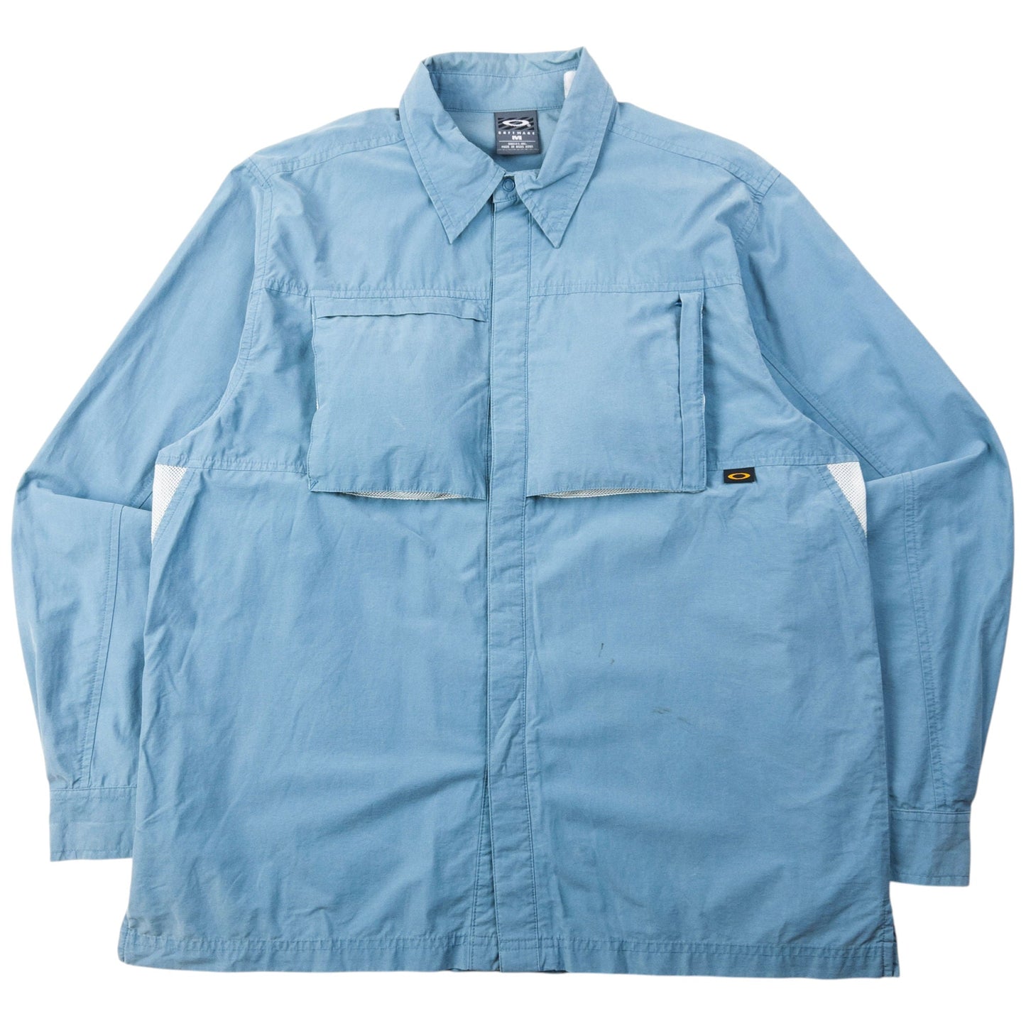 Vintage 2000s Oakley Long Sleeve Button Up Shirt Size L | Large, Blue