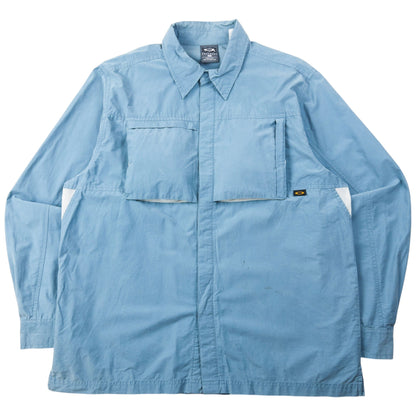Vintage 2000s Oakley Long Sleeve Button Up Shirt Size L | Large, Blue