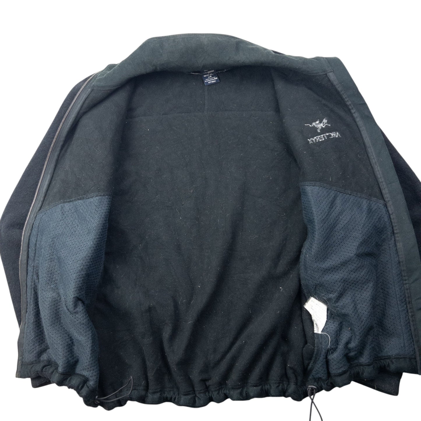 Vintage 2000s Arcteryx Zip Up Fleece Jacket Size L | Large, Black