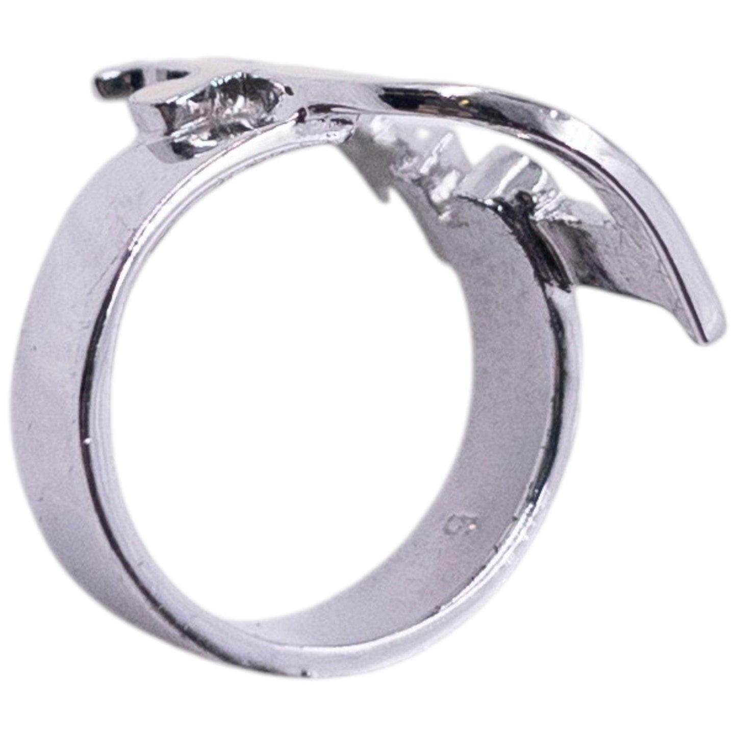 Vintage 2000s Dior By John Galliano Logo Ring | O/S, Cream
