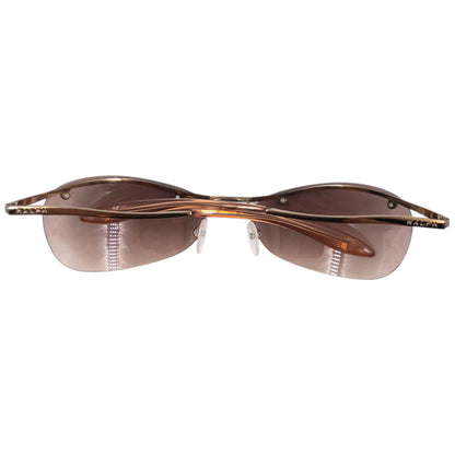 Vintage 2000s Ralph Lauren Rimless Sunglasses | O/S, Brown