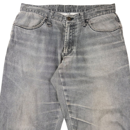 Vintage 90s Gaultier HOMME Objet Lightweight Denim Jeans Size W32 | W32, Grey