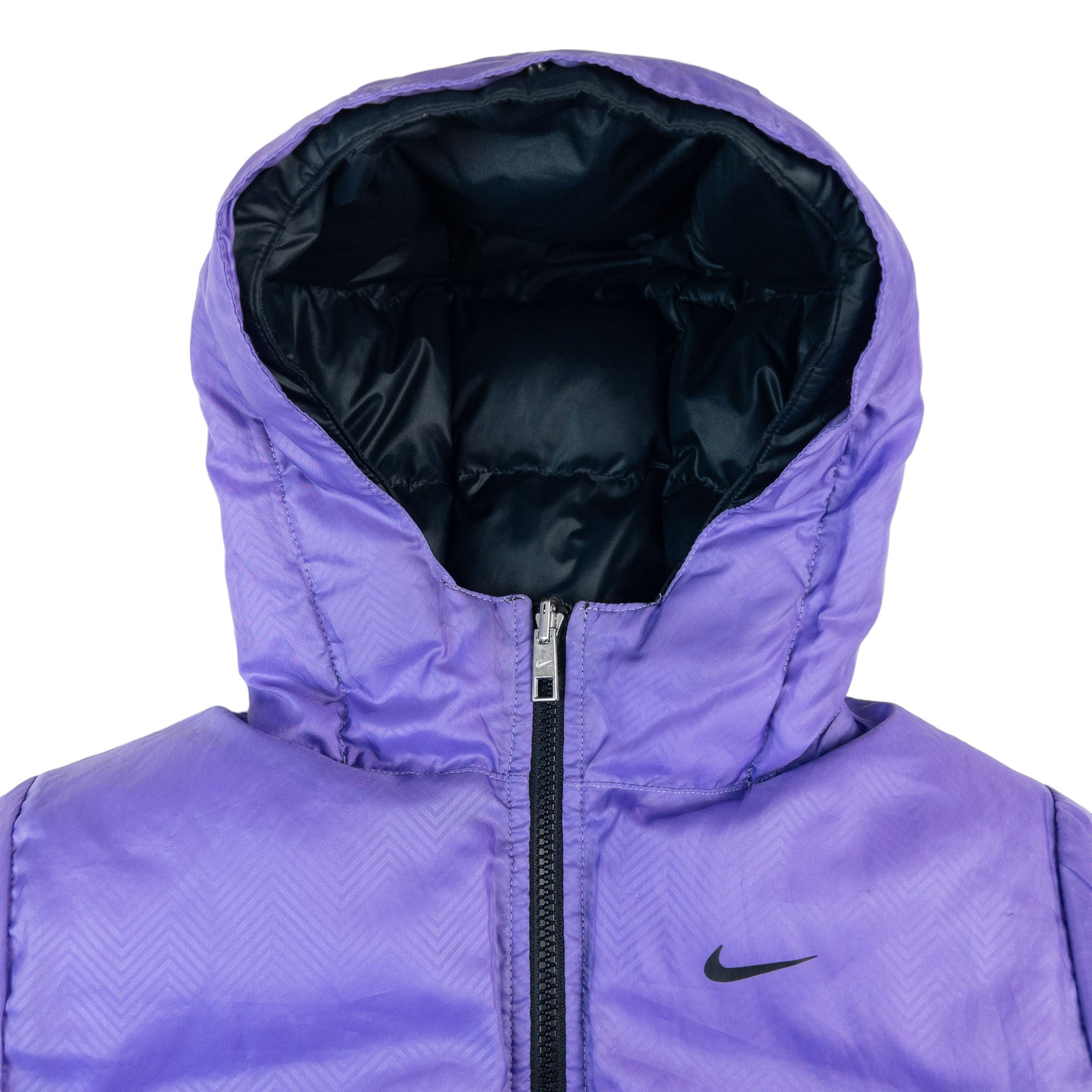 Long outlet Nike puffer jacket reversible (xs)