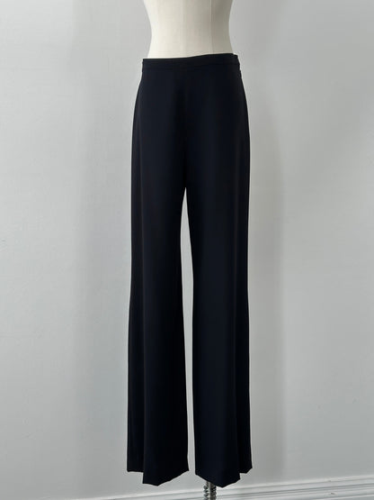 Max Mara 1990s Pure Wool Wide Leg Trousers - W29