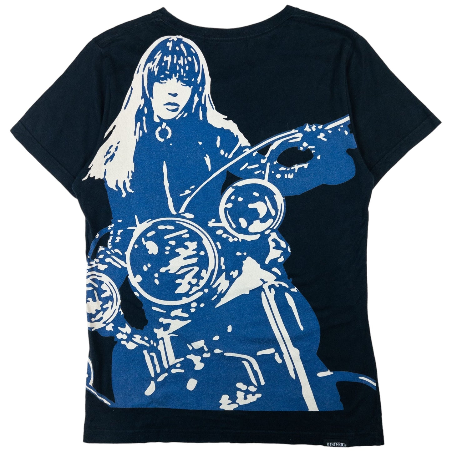 Vintage Hysteric Glamour Biker Graphic Babydoll T Shirt Women's Size S