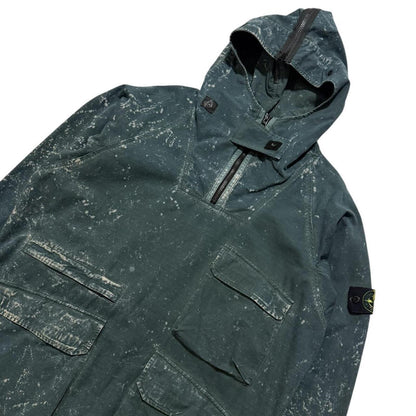 Stone Island Tye dye OVD Ripstop Smock Jacket | Large, Green